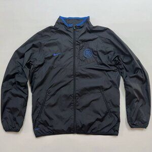 NEW NIKE Vintage Men's T90 Total 90 Football Soccer Tracksuit Kit Black Blue L